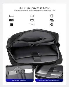 Sac à dos pour <span class=keywords><strong>ordinateur</strong></span> de haute qualité, grande capacité, sac à dos pour <span class=keywords><strong>ordinateur</strong></span> <span class=keywords><strong>portable</strong></span> en Oxford recyclé, logo personnalisable, sac à dos cadeau, sac d'affaires - Product Image 3