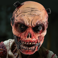 Masque de zombie d'horreur transfrontalier pour Halloween, couvre-chef réaliste 3D, accessoires de costume taille unique, Chine, pour fêtes et événements.