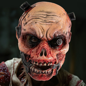 Maschera Zombie <span class=keywords><strong>Horror</strong></span> 3D Realistica per Halloween, Accessorio Costume Taglia Unica, per Feste a Tema - Spedizione Internazionale dalla Cina - Product Image 3