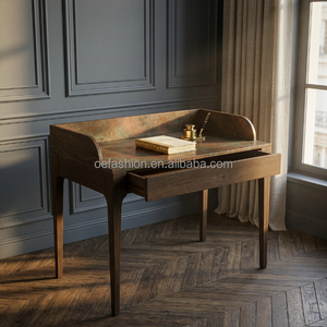 Bureau d'écriture moderne en chêne noir pour suite d'hôtel de luxe |   Console de salle de bain minimaliste en bois sur mesure pour villa |   FF&E <span class=keywords><strong>commercial</strong></span> OEM - Product Image 6