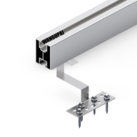 Système de fixation par rail pour panneaux solaires, kit de support PV pour toit, cour, abri de voiture, montage solaire BPIV