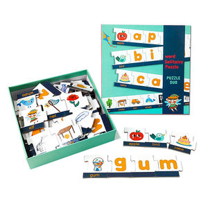 Fabricación personalizada Word Solitaire Puzzle Interesante Match Words con imágenes Rompecabezas para adultos Niños <span class=keywords><strong>Juegos</strong></span> de mesa - Product Image 4