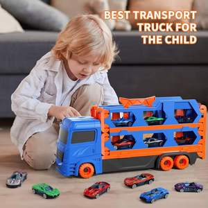 Custom Ejection Fold Metal Transportation Storage Container 3 Layer Truck <b>Model</b> <b>Car</b> Mini Vehicle for Kids Alloy Diecast <b>Toys</b> - Product Image 6
