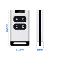 Control Remoto Universal Inalámbrico RF 315 433.92Mhz, Control Remoto Inteligente de 4 Canales, Control Remoto con Código de Aprendizaje EV1527, Duplicador de Control Remoto