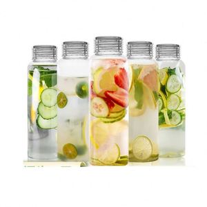Botella de Agua de Vidrio Transparente de 17 Oz con Tapa, Boca Ancha, a Prueba de Fugas, para Gimnasio, Viajes, Hogar, Escuela, Oficina, Regalo Promocional - Product Image 1
