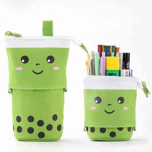 Estuche de Lápices Telescópico de Lona con Diseño de Té con Leche y Dibujos Animados para Niños, Modelo 2026, Ideal para Regalo Promocional - Product Image 1