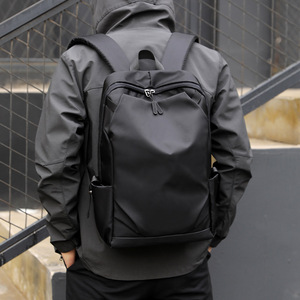 Men's Waterproof Laptop <b>Backpack</b> Large Capacity Lightweight Urban Minimalist Design Business Travel <b>Backpack</b> Black Gray Blue - Product Image 1