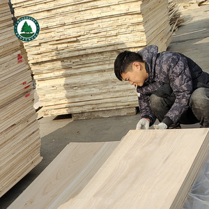 Contreplaqué en placage de pin, norme E1, non fini, bois de construction et de mobilier, origine Shandong - Product Image 2