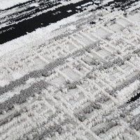 Tapis et moquette de luxe au design épuré pour salon, tapis noir sur mesure, tapis en rouleau pour chambre