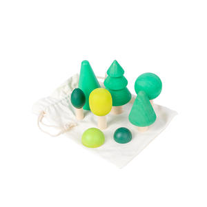 Оптовые деревянные блоки-пирамидки «Радуга» — развивающая игрушка STEAM для малышей от 18 месяцев, сертифицирована CE - Product Image 3