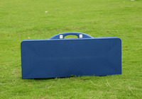 Personnalisé Campingtisch Mesa Extérieur 4 Places En Plastique Jardin Pliable Pique-Nique Camping Extérieur Table Et Chaises Ensemble Avec Wmbrella Trou