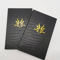 Qualité supérieure Bar KTV Discothèque Personnalisé Croco Couverture A5 Lumière Rétro-Éclairé PU Led Menu Couverture Livre