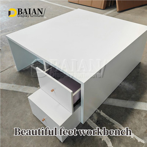 Mesas de Manicura de Madera de Alta Gama y Bancos de Trabajo <span class=keywords><strong>para</strong></span> Pedicura, Precio de Fábrica al por Mayor, Más Vendidos de Baian - Product Image 2