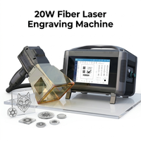Petite machine de marquage laser rouge haute performance 20W à fibre optique portative pour l'gravure sur métal, acier, acrylique et bois