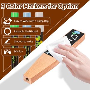 Cá nhân bia xử lý nhà Brew gỗ khắc tap xử lý, tái sử dụng bảng đen DIY Craft bia vòi xử lý bar trang trí nội thất - Product Image 5