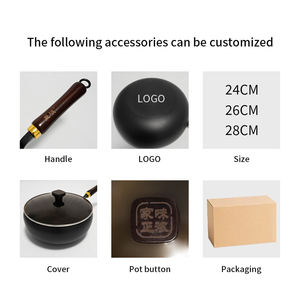 Fabrika Toptan Satış Demir Büyük Göbekli Wok Kaplamasız Sağlıklı Önceden Baharatlanmış Hızlı Isınan Tüm Ocaklar İçin Uygun Ev Mutfak Pişirme - Product Image 6