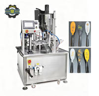 Machine d'emballage automatique pour cornets de crème glacée, gelée, gobelets, cafetière, remplissage, scellement, emballage intégré JIAHE