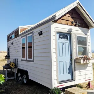 Mini movable wood houses modular small mobile homes tiny houses prefab trailer homes for sale