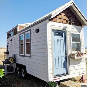 Mini bewegliche holz häuser modulare kleine mobile häuser tiny häuser fertig anhänger häuser für verkauf