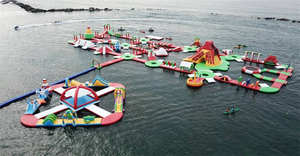 Offre Spéciale 36x19m qualité géante garantie de 5 ans parc aquatique flottant gonflable personnalisé Aquapark - Product Image 6