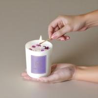 Lilin Aroma Kedelai Kaca Kristal Dekoratif Mewah Untuk Dekorasi Rumah Koleksi Hadiah Aromaterapi Kemasan Khusus