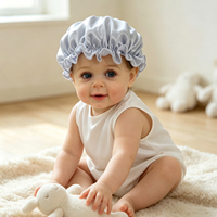 Bonnet en Soie pour Cheveux, Bonnet de Nuit en Soie 22/19MM Double Couche en Soie de Mûrier, Emballage Cadeau, Cadeau d'Anniversaire pour Enfants, Lot en Gros