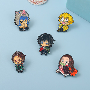 Anime Cosplay bidimensional aleación Metal insignia Mitoko <span class=keywords><strong>Tanjiro</strong></span> personaje fundición y técnica de grabado - Product Image 2