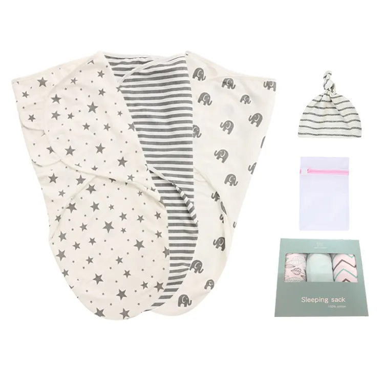 Hot selling high quality baby organic muslin swaddle blanket wrap set, 3 pack