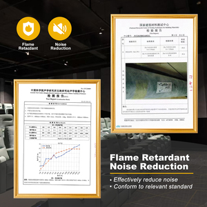 Vente directe d'usine Panneau acoustique de réduction du bruit élégant écologique pour cinéma église bureau maison - Product Image 6