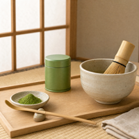 Prêt à expédier – Vente en gros – Boîte cylindrique ronde en fer blanc de 50 g avec couvercle, personnalisable avec logo, pour le stockage de thé en vrac et de poudre de matcha