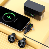 Mikrofon Klip Magnetik Nirkabel QY30 ANC Peredam Kebisingan Jarak Transmisi 30 Meter untuk Siaran Langsung dan Wawancara