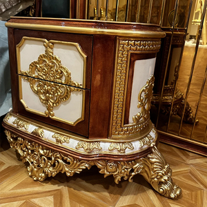 Rikkasi đồ nội thất phòng ngủ nhà sang trọng rắn gỗ bọc giường đôi thiết kế California Vua giường - Product Image 6