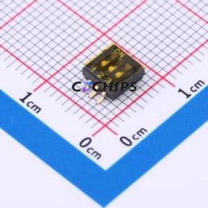 SP-03P DIP Switch SMD-6P,5.4x5.4mm Switch ( Number of Switch Sections: 3 )( Lead Spacing: 1.27mm ) - Product Image 1