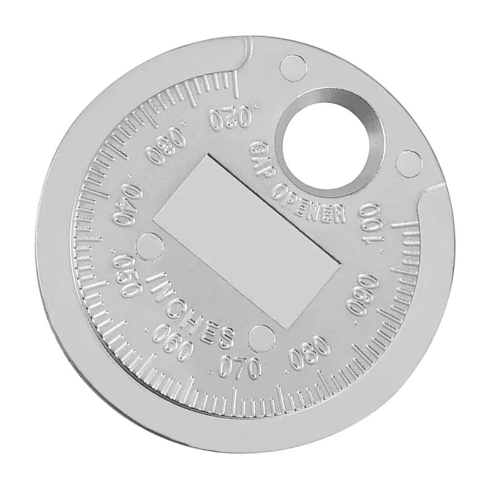 Brecha de la bujía herramienta de medición ajustable moneda-tipo 0,6-2,4mm bujía Gage encendido del motor accesorios del sistema