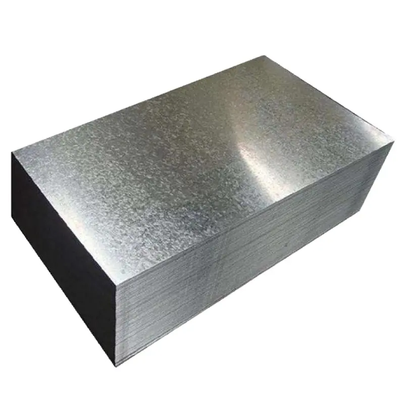 Recubierto de zinc Z180 Z275 Recubierto Laminado en caliente Sumergido ASTM DIN Placa de chapa de acero galvanizado para el precio