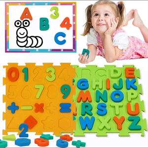 Fábrica al por mayor precio bajo EVA espuma alfabeto rompecabezas número rompecabezas para niños Aprendizaje Temprano Navidad juguete niños - Product Image 3