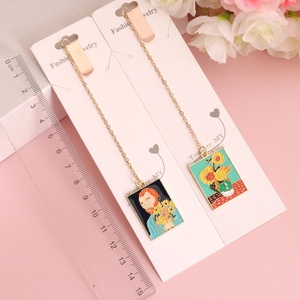 Marcapáginas de Metal con Diseño de Pintura Famosa, <span class=keywords><strong>para</strong></span> Lectura y Marcar <span class=keywords><strong>Libros</strong></span>, Adornos Elegantes <span class=keywords><strong>para</strong></span> Estudiantes - Product Image 2