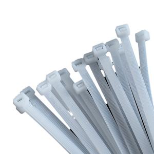 Attaches de câble en nylon solide 66 Strangler en plastique autobloquant en noir et blanc Options de longueur de 100mm à 400mm - Product Image 1