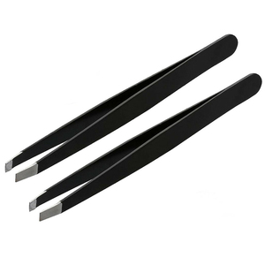 Pinzas de Cejas Curvas de Acero Inoxidable de Alta Calidad, Ecológicas, con Colores Personalizados, Profesionales - Product Image 3
