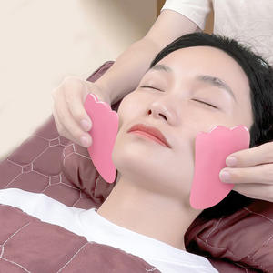 Outil de massage facial Gua Sha, planche de méridiens, résine naturelle, bâton de grattage musculaire, salon de beauté, massage, lifting du visage, soin du corps entier - Product Image 1