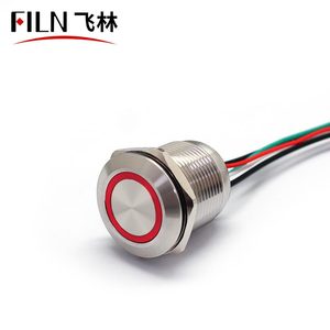 FILN 12V 5A 16MM 19MM 22MM <strong>Push</strong> <strong>Button</strong> <strong>Switch</strong> Waterproof Horn Latching Momentary <strong>Type</strong> Normally Closed <strong>Push</strong> <strong>Button</strong> <strong>Switches</strong> - Product Image 6