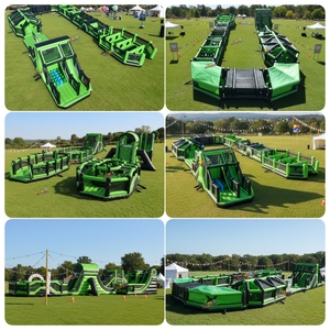 Pista de Obstáculos Inflable Gigante de PVC Comercial, Parque de Obstáculos Inflable Personalizado, Juego de Pista de Desafío Inflable para Alquiler en <span class=keywords><strong>Fiestas</strong></span> - Product Image 6