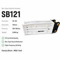 Martillo Rompedor de Alta Resistencia SB121 para Excavadoras de 28-35 Toneladas, 329 EC310, 2413 kg, con Certificación CE