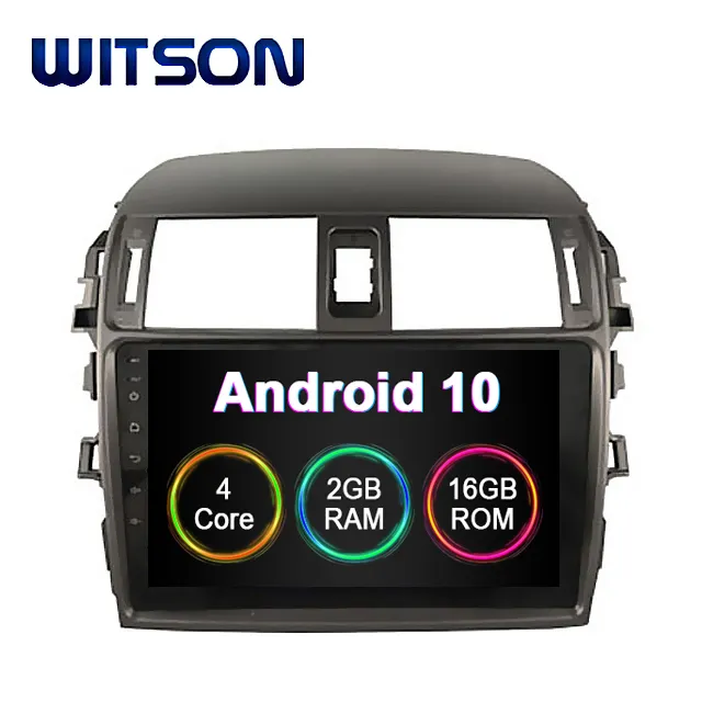 WITSON Android 10,0 Auto Radio DVD GPS para TOYOTA Corolla 2008-2013 construido en 2GB RAM 16GB FLASH pantalla grande en coche reproductor de dvd