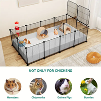 Cage et enclos pour animaux de compagnie pliables d'intérieur/extérieur, classiques et luxueux, avec fil métallique amovible, maison pour chatons avec escalier, emballé en boîte