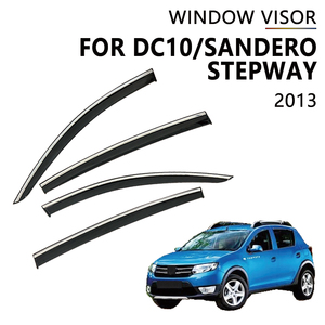 Déflecteurs de fenêtre Benke pour Renault <span class=keywords><strong>DACIA</strong></span> SANDERO <span class=keywords><strong>STEPWAY</strong></span> 2023 2013, pare-pluie, visière de fenêtre latérale, déflecteur de vent pour voiture - Product Image 2