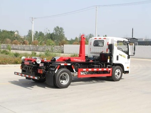 รถบรรทุกเก็บขยะแบบตะขอเกี่ยว HO-WO 6x4, เครื่องยนต์ดีเซลแบบธรรมดา, แขนยกอัตโนมัติ, รถเก็บขยะแบบไฮดรอลิก 5 ตัน - Product Image 3