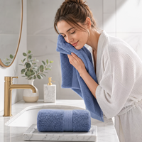 Luxury Thickened Super Absorbent Antibacterial Pure Cotton Towel 513GSM 35*78cm for Indoor Outdoor Activities