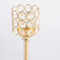 Porte-bougie en fer et cristal élégant fait main, durable et multifonctionnel, idéal pour les mariages, les événements, les fêtes, les centres de table et la décoration d'hôtel
