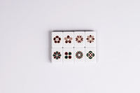 Tuiles de Mahjong Américaines Classiques de Luxe Rouges en Acrylique Double Couche Sculptées, Portables pour 4 Joueurs, Loisirs et Divertissement pour Fêtes